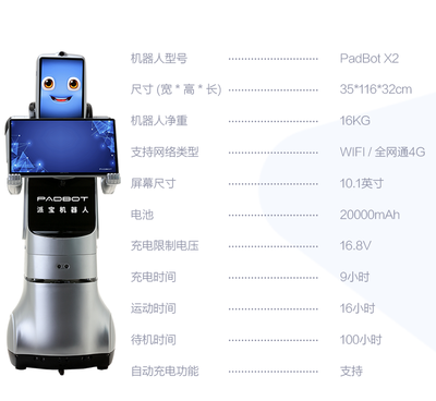 禁毒教育基地、展館講解、接待和引導(dǎo)型機(jī)器人X2款